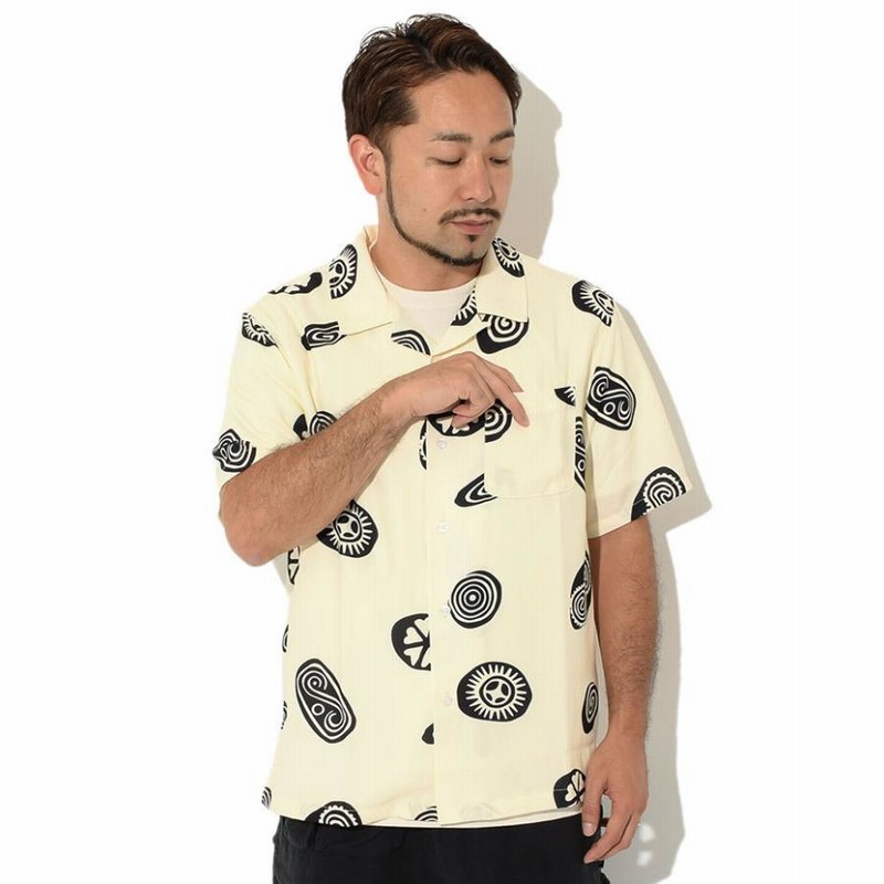 ステューシー シャツ 半袖 STUSSY メンズ Icon Pattern ( stussy shirt