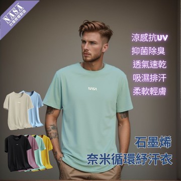 石墨烯奈米循環紓汗衣 - 湖水藍