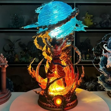 【台灣出貨】盒裝夜燈 潮玩元氣彈 悟空手辦 獵手元氣彈 發光悟空雕像 悟空手辦擺件 龍珠發光擺件 悟空手辦 七龍珠