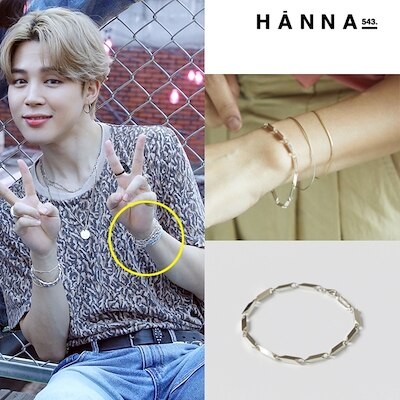 防弾少年団 [hanna543] B545S ハンナ543 人気 BTS jimin 着用 Silver 