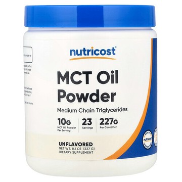Nutricost, 中鏈甘油三酯油粉，原味，8.1 盎司（227 克）