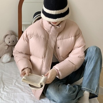 [米蘭精品] 真羽絨90%鴨絨羽絨外套羽絨衣夾克-耐寒防風保暖舒適女外套5色74ip50