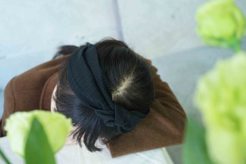 和服改製手工髮箍-宇宙軌跡-黑-扭結款