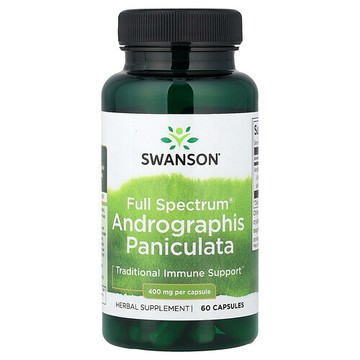 Swanson Vitamins, 多面®穿心蓮，400 毫克，60 粒膠囊