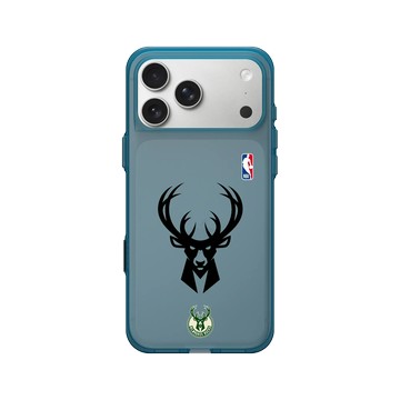 iPhone 17 Pro Max Clear (相機按鈕) 夜幕藍 - NBA - B&W-密爾瓦基公鹿 Milwaukee Bucks B&W