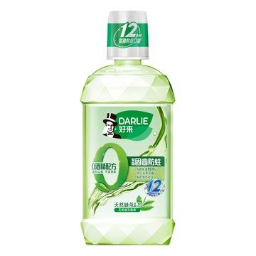 好來 0酒精溫和漱口水-天然綠茶