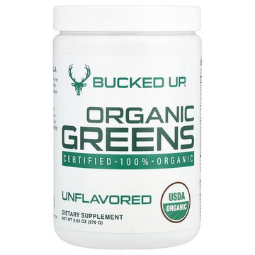 Bucked Up, 有機綠色，原味，9.52 盎司（270 克）