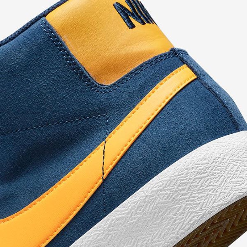 Nike スケートシューズ US 10 ネイビー/イエロー 新品 NIKE SB ZOOM BLAZER MID ナイキ ズーム ブレーザー