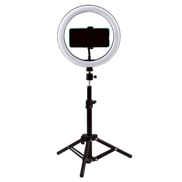 網美補光LED環形燈架組 大燈配小腳架  白色/黑色