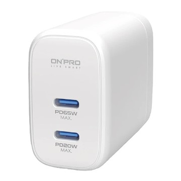 ONPRO 雙C 65W充電  白色  1個