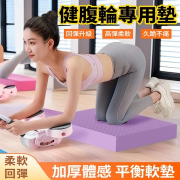 現貨隔日取貨👍加厚4CM  TPE平衡墊 健腹輪跪墊 瑜珈墊  止滑墊 平板支撐墊 健身平衡墊 超慢跑墊 健腹墊平衡軟墊