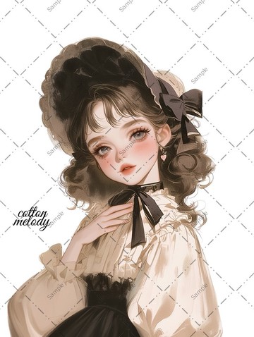 original sticker no.1061 人物貼紙 原創貼紙 人物貼紙 女孩貼紙 原創人物貼紙