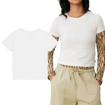 Converse Cooling Slim Tee 女款 白色 涼感 圓領 舒適 休閒 短袖 10028335-A03