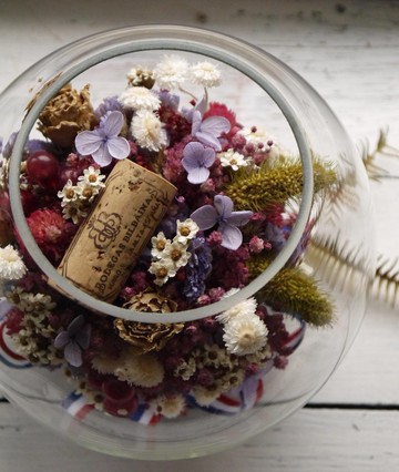 相聚時光泡泡.夢幻紫色系.情人節生日乾燥花手作好禮