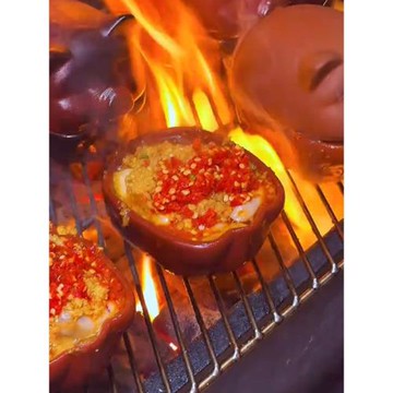 烤腦花容器烤生蠔小豬餐具網紅店燒烤店烤盤紫砂豬特色菜瓦罐器皿