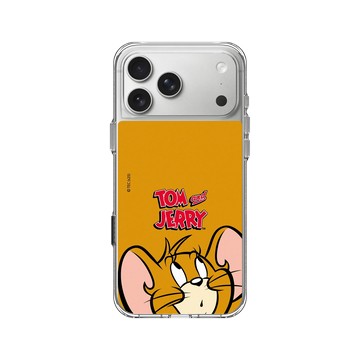 iPhone 17 Pro Max Clear Case（相機按鈕） 透明 - 湯姆貓與傑利鼠 Tom and Jerry - 大臉傑利鼠