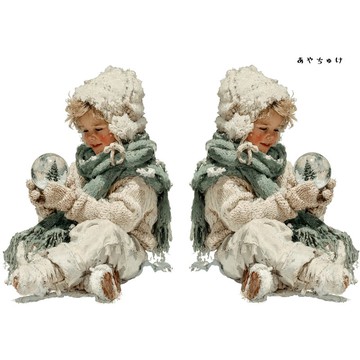 【11月新品2】08-108-0116 人物貼紙 聖誕復古風