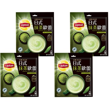 Lipton 立頓 絕品醇 日式抹茶歐蕾  19g  15包  4袋