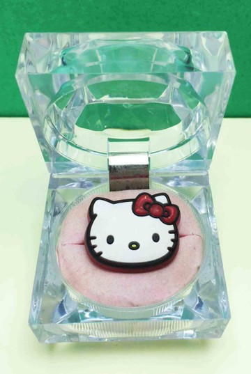 【震撼精品百貨】Hello Kitty 凱蒂貓~軟戒指-紅頭
