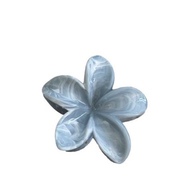 秋冬泰蘭德暈染花朵抓夾清新甜美雞蛋花后腦勺盤發醋酸鯊魚夾發飾