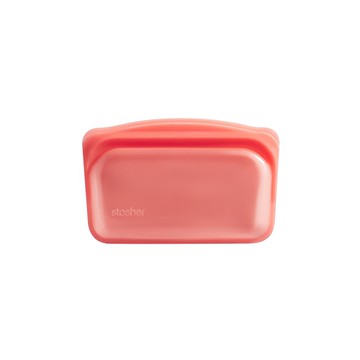 Stasher 長形矽膠密封袋  耐熱耐冷  可微波加熱  食品級白金矽膠  安全無毒  1個  1入