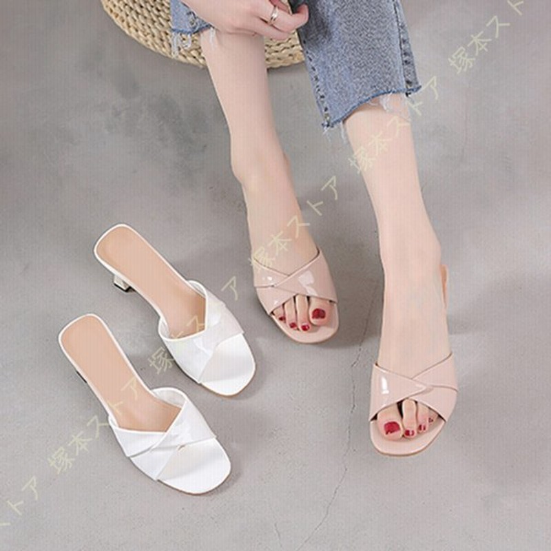 サンダル レディース 歩きやすい ミドルヒール ミュール 太ヒール 走れる 美脚 夏 ミュールサンダル ヒールサンダル おしゃれ つっかけ スリッパ 疲れない 通販 Lineポイント最大0 5 Get Lineショッピング