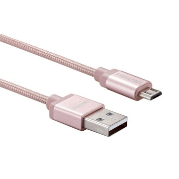 ONPRO USB 2.0 MicroUSB 急速充電傳輸線 UC-MB2A1M  1m  玫瑰金  1個