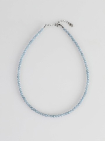 BT Natural Stone 4mm Jade Necklace (06) [Aqua]