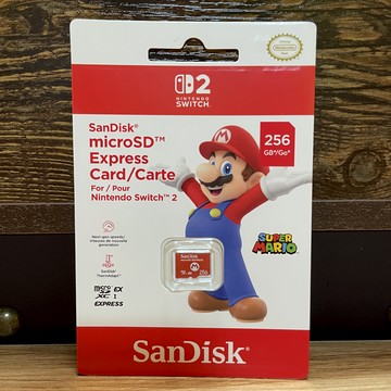 任天堂 SanDisk Switch 2 官方認證 高速專用記憶卡 microSD Express 256G