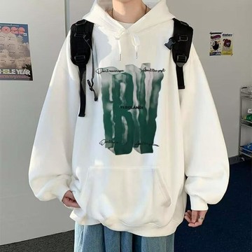 【臺灣出貨】春秋季美式連帽衛衣男 2026新款潮牌寬鬆印花帽T 韓版休閒ins重磅學生外套 休閒百搭大學T 秋冬刷毛上衣