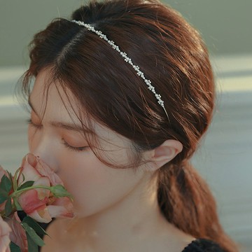 【Miss迷飾】仙女新娘珍珠細髮箍 仙女髮箍 珍珠髮箍 細髮箍 新娘造型 結婚登記 髮箍 頭箍