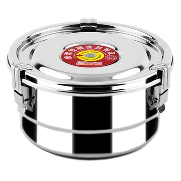 Chieh Pao 潔豹 304不銹鋼 康潔雙層密封餐盒 12cm 600ml  1個  銀色