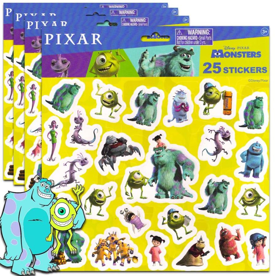 Monsters Inc Stickers Pack 100 Disney Monsters Inc Stickers for Monster