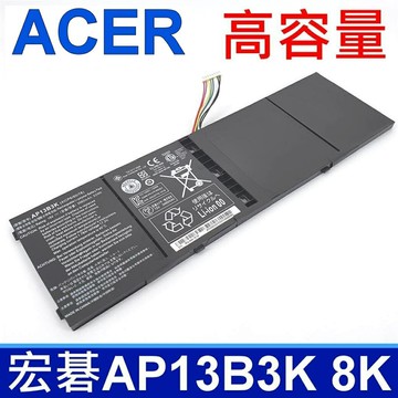 ACER AP13B3K AP13B8K 原廠電池 AP13B3K V7–481 V7-581 V7–582 V7–482  V5-573 V5–572 V5-552 V5-473 V5-472 V5-452 ES1-511 M5–583 R7-572