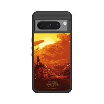 Pixel 8 Pro SolidSuit 黑 - 迪士尼-星際大戰 Star Wars - 原力覺醒：芮 & BB-8-電影系列