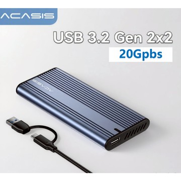 ACASIS 阿卡西斯20Gpbs USB3.2硬碟盒 M.2 NVMe SSD外接盒 EC4702