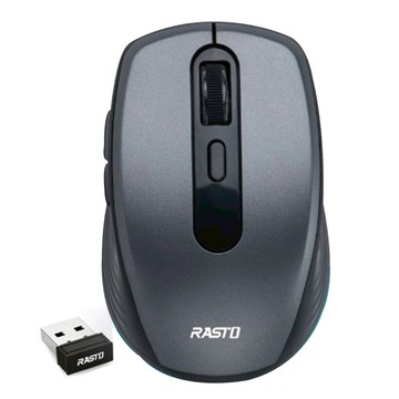 RASTO 銀翼六鍵式超靜音無線滑鼠 RM29