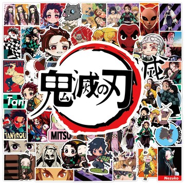 12H出貨💥鬼滅之刃貼紙 鬼滅貼紙 貼紙 卡通貼紙 可愛貼紙 獎勵貼紙 防水貼紙 幼稚園貼紙 行李箱貼紙 無痕不殘留