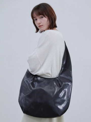 Structured Leather Interview L Bag [Brown]