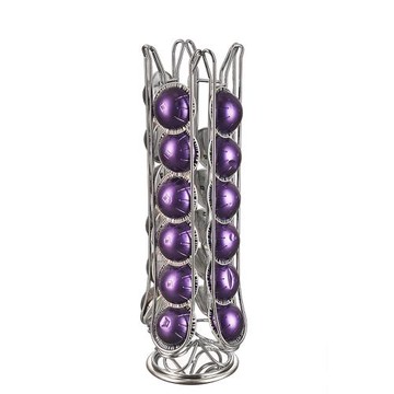 適用于雀巢可存24顆Vertuo咖啡膠囊收納架鐵藝旋轉大號膠囊架子