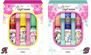 日本迪士尼DHC白雪公主仙杜瑞拉灰姑娘長髮公主樂佩貝兒小美人魚白雪公主限量純橄欖精華護唇膏高保濕-兩款