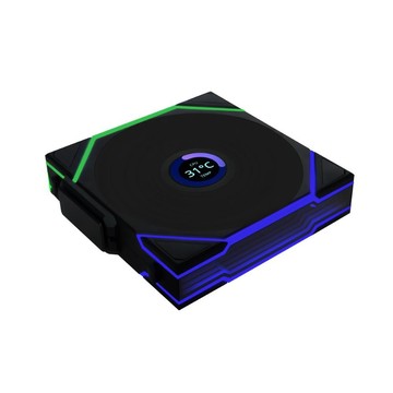 LIAN LI UNI FAN TL120LCD Wireless 單入ARGB風扇-黑(需搭無線控制器)