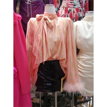 歐美時尚名媛風金扣PU皮褶皺包臀半身裙皮裙低腰短裙