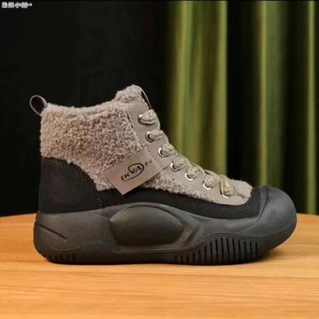 雪地棉靴上新 馬丁靴女 厚底雪地靴女 鞋女 刷毛高幫休閒棉鞋女