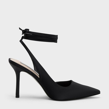 繞踝綁帶細跟鞋