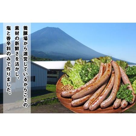 ふるさと納税 豚肉と塩、ハーブ香辛料だけで作った無添加ソーセージ 800ｇ 山梨県富士河口湖町