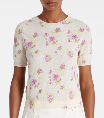 Loewe Floral cotton-blend sweater
