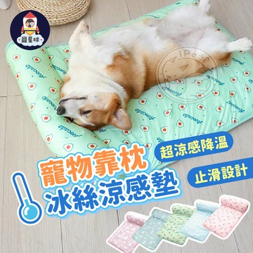 【寵星球】寵物靠枕冰絲涼感墊 寵物涼感墊 寵物睡墊 狗睡墊 狗狗涼墊 寵物床 寵物涼墊 貓床 寵物墊 寵物冰墊 貓睡墊