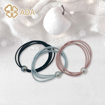 ADA韓風小珍珠髮束3入