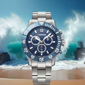 WENGER 瑞士威戈錶 Seaforce 征服怒海 200米潛水錶 男錶 手錶-01.0643.119